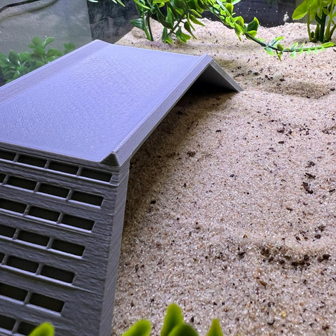 Hermit Crab Climbing Toy & Tunnel Cave | Terrarium Ramp Cave & Hideout Combo for Hermit Crabs, Lizards, Amphibians, & Other Pets | Made in USA Chatelet Manufacturing 