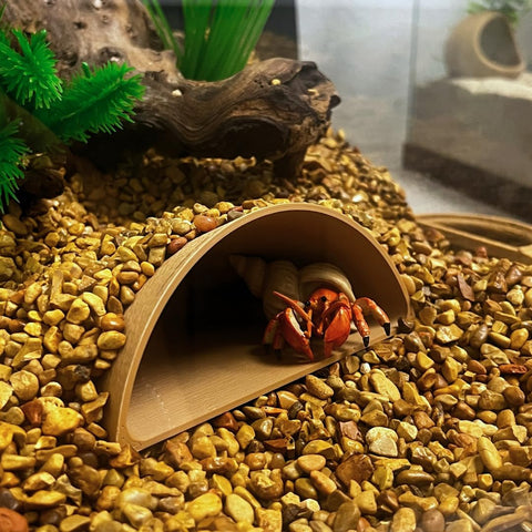 REEFSHAPE Aquarium or Terrarium Pocket Cave | Minimalist Shelter Cave for Fish, Shrimp, Reptiles, Amphibians, & More! | Made in USA Chatelet Manufacturing 