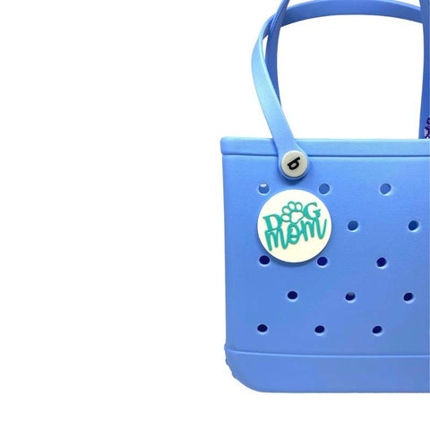 Dog Mom Tote Bag Charm – Decorative Accessory for Bogg Bags | Made in USA Chatelet Manufacturing 