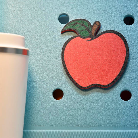 Apple Tote Bag Charm 2.5 Inch – Teacher Accessory – Made in USA | FRESHe Baglets Chatelet Manufacturing 
