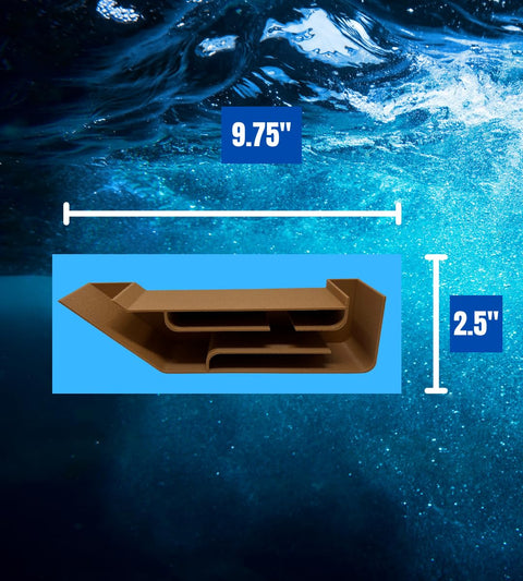 XL Aquarium Underground Tunnel – Fish And Shrimp Hideout – 9.75 Inch | Made In USA Chatelet Manufacturing 