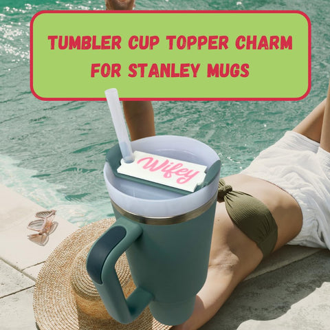 Baglets Slim Topper Charms for Stanley Cups 30 & 40 Oz – Custom Tumbler Accessories | Made in USA Chatelet Manufacturing 