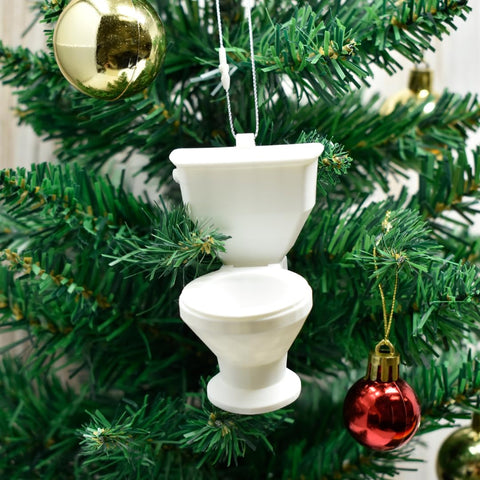 Toilet Bowl Christmas Tree Ornament – Funny Holiday Decoration | Made in USA Chatelet Manufacturing 