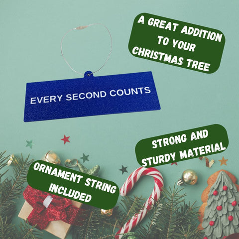 Every Second Counts Inspirational Christmas Ornament – Durable Holiday Decor | Made in USA Chatelet Manufacturing 
