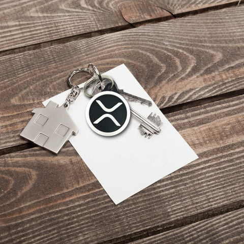 Ripple XRP Cryptocurrency Keychain 1.6 Inch – 3D Printed Collectible | Made in USA Chatelet Manufacturing 