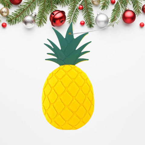 Tropical Pineapple Christmas Ornament – 3D Printed Holiday Decor | Made in USA Chatelet Manufacturing 