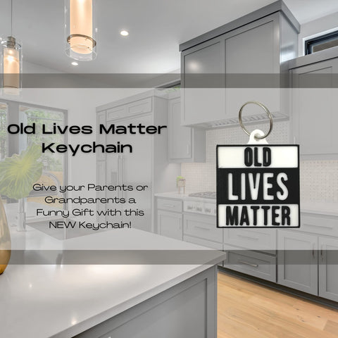 Old Lives Matter Fridge Magnet 4 Inch – Humorous Aging Awareness Decor | Made in USA Chatelet Manufacturing 