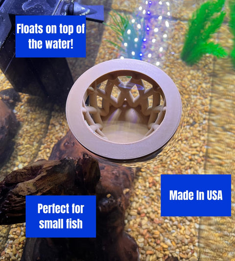 Chatelet Small Aquarium Fish Feeding Cage – Surface Float Design | Made in USA Chatelet Manufacturing 