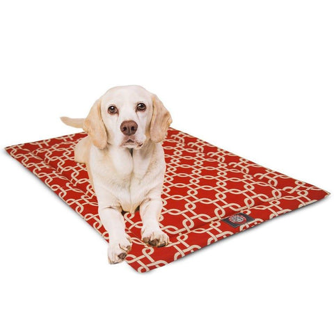 Comfortable Links Pattern Dog Crate Mat – Premium Pet Bed Pad | Made in USA Majestic Pet 