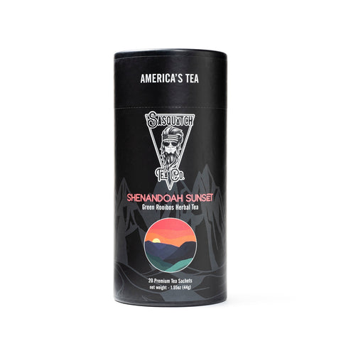 Shenandoah Sunset Green Rooibos Herbal Tea – 20 Sachets | Made in USA Sasquatch Tea Co  Tea