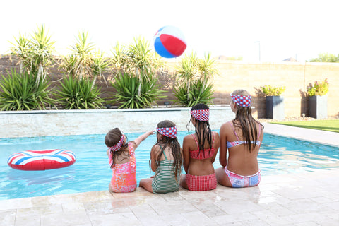 Patriotic American Star Swim Goggles – Anti-Fog, Tangle-Free Strap for Kids and Adults | Assembled in USA Splash Place  Swim Goggles