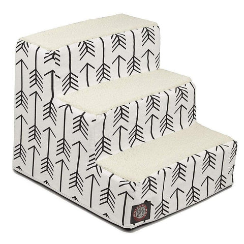 Arrow 3-Step Heavy Duty Pet Stairs – Durable Corrugated Material | Made in USA Majestic Pet 