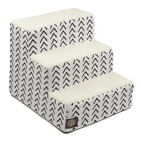 Boho Arrow 3 Step Pet Stairs – Soft Cushioned Support – Majestic Pet Products | Made in USA Majestic Pet 