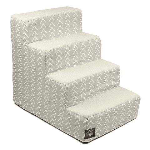 Boho Arrow 4-Step Heavy-Duty Pet Stairs – Durable Lightweight Design | Made in USA Majestic Pet 