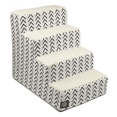 Boho Arrow 4-Step Heavy-Duty Pet Stairs – Durable Lightweight Design | Made in USA Majestic Pet 