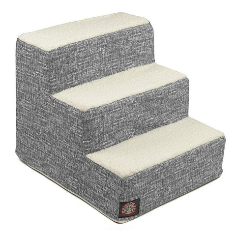 Palette Heathered 3-Step Pet Stairs – Heavy Duty Durable Design | Made in USA Majestic Pet 