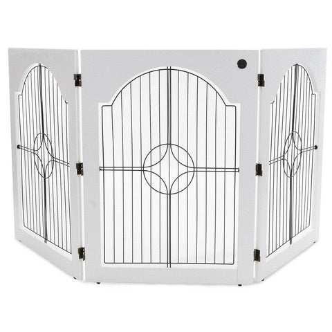 Universal Free Standing Pet Gate – Solid Wood Safety Barrier | Made in USA Majestic Pet 