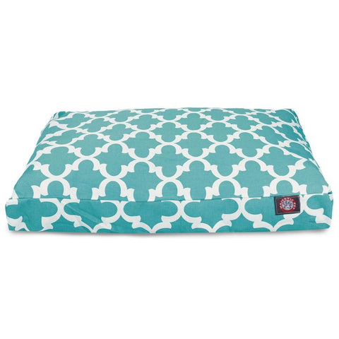 Trellis Pattern Rectangle Dog Bed – Durable Comfort Cushion | Made in USA Majestic Pet 