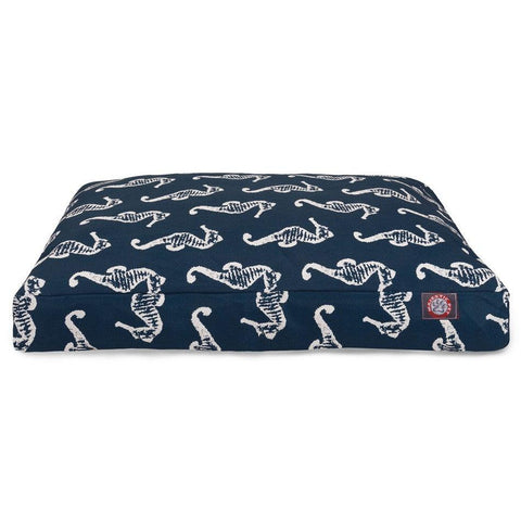 Orthopedic Memory Foam Dog Bed – Sea Horse Pattern – Premium Pet Cushion | Made in USA Majestic Pet 