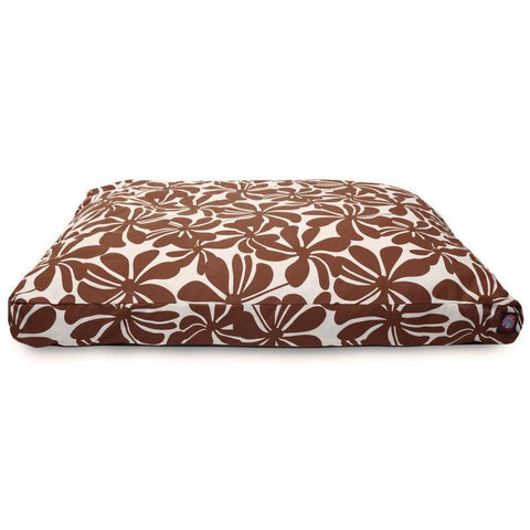 Plantation Rectangle Dog Bed – Durable Floral Print – Handmade Pet Cushion | Made in USA Majestic Pet 