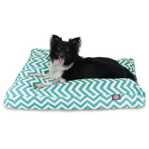 Chevron Pattern Memory Foam Dog Bed – Premium Pet Cushion | Made in USA Majestic Pet 