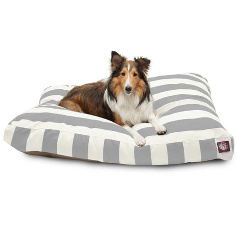 Majestic Pet Vertical Stripe Memory Foam Dog Bed – Premium Support – Made in USA Majestic Pet 