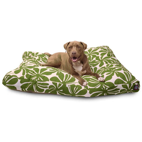 Plantation Rectangle Dog Bed – Durable Floral Print – Handmade Pet Cushion | Made in USA Majestic Pet 
