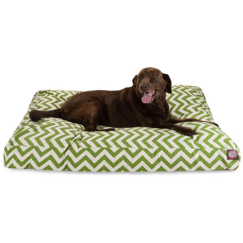 Chevron Pattern Rectangle Dog Bed – Durable Comfort by Majestic Pet | Made in USA Majestic Pet 