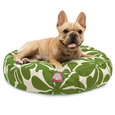 Plantation Round Dog Bed – Plush Polyester Fiber Fill – Made in USA Majestic Pet 