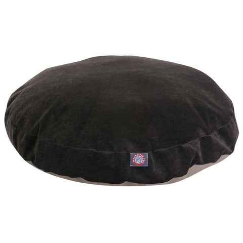 Villa Round Plush Dog Bed – Durable Upholstery Fabric | Made in USA Majestic Pet 