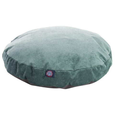 Villa Round Plush Dog Bed – Durable Upholstery Fabric | Made in USA Majestic Pet 