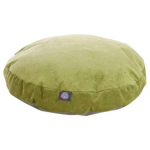 Villa Round Plush Dog Bed – Durable Upholstery Fabric | Made in USA Majestic Pet 