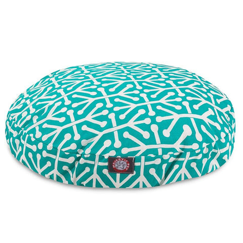 Aruba Round Dog Bed – Removable Cover – Machine Washable | Made in USA Majestic Pet 