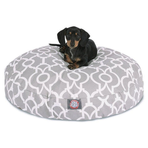 Athens Round Plush Dog Bed – Soft High-Loft Fiber Fill – Made in USA Majestic Pet 