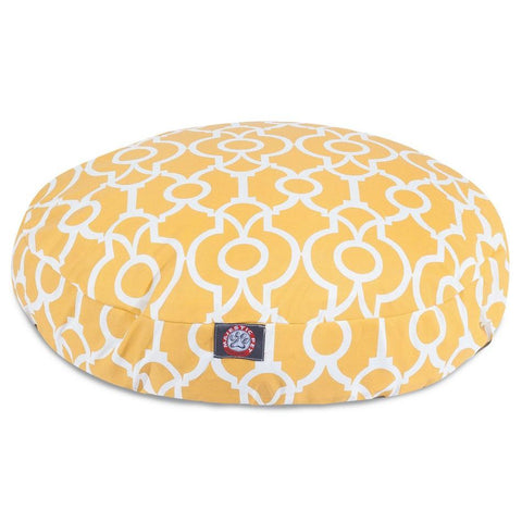 Athens Round Plush Dog Bed – Soft High-Loft Fiber Fill – Made in USA Majestic Pet 