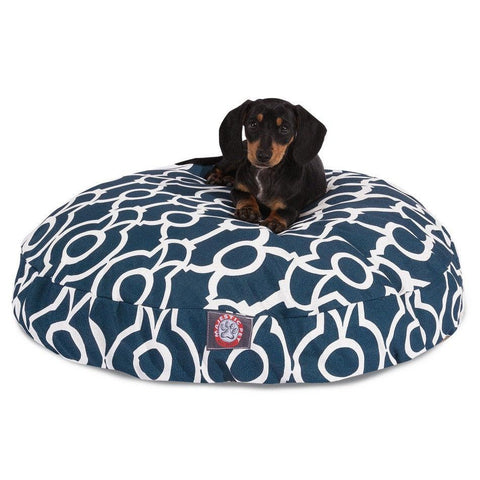 Athens Round Plush Dog Bed – Soft High-Loft Fiber Fill – Made in USA Majestic Pet 