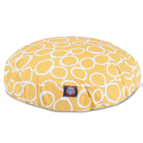 Fusion Round Dog Bed – Machine Washable Zipper Cover – Handmade in USA | Pet Comfort Lounge Majestic Pet 