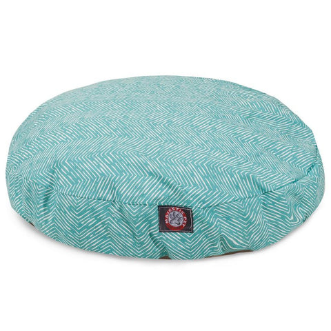 Southwest Pattern Round Dog Bed – Durable Zippered Cover | Made in USA Majestic Pet 