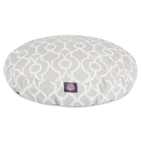 Athens Round Plush Dog Bed – Soft High-Loft Fiber Fill – Made in USA Majestic Pet 