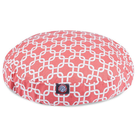 Majestic Pet Links Round Dog Bed – Plush Polyester Cushion | Made in USA Majestic Pet 