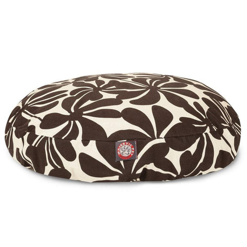 Plantation Round Dog Bed – Plush Polyester Fiber Fill – Made in USA Majestic Pet 