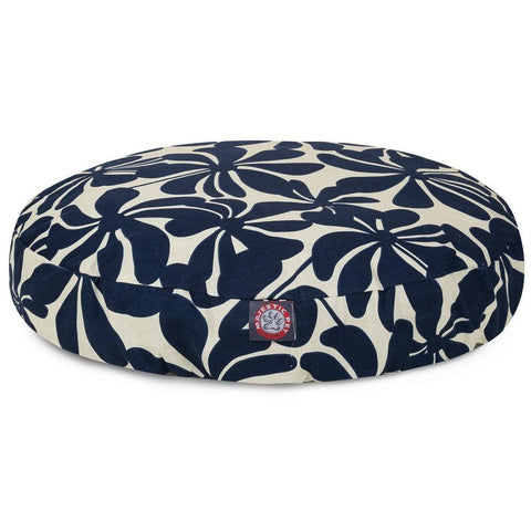 Plantation Round Dog Bed – Plush Polyester Fiber Fill – Made in USA Majestic Pet 