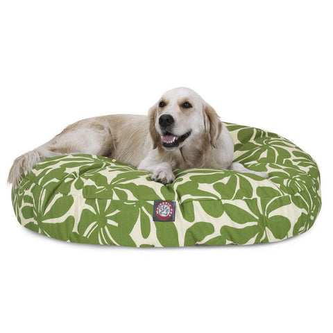 Plantation Round Dog Bed – Plush Polyester Fiber Fill – Made in USA Majestic Pet 