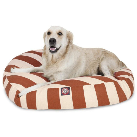 Vertical Stripe Round Dog Bed – Durable Zippered Cover – Majestic Pet | Made in USA Majestic Pet 