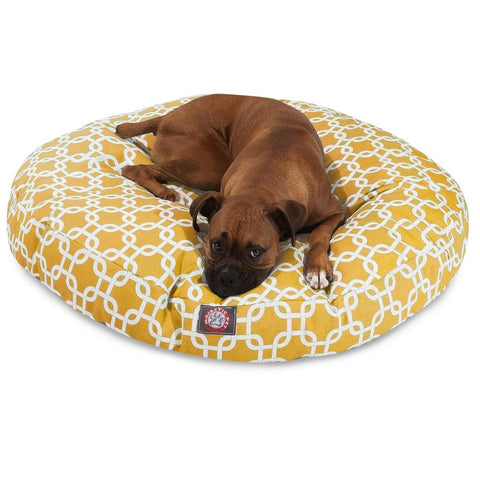 Premium Round Dog Bed – Durable Upholstery Fabric – Made in USA Majestic Pet 