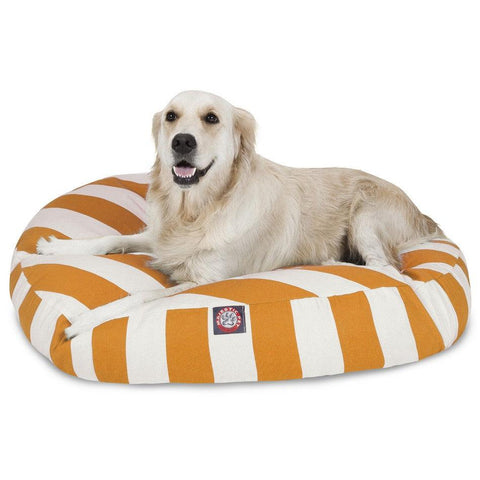 Vertical Stripe Round Dog Bed – Durable Zippered Cover – Majestic Pet | Made in USA Majestic Pet 