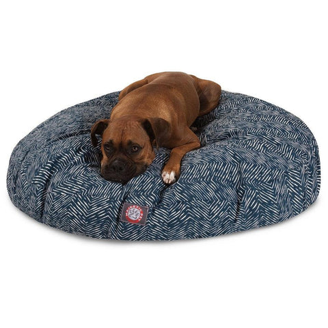 Southwest Pattern Round Dog Bed – Durable Zippered Cover | Made in USA Majestic Pet 