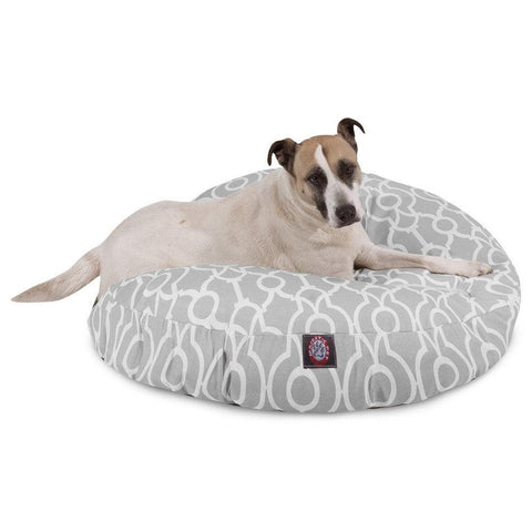 Athens Round Plush Dog Bed – Soft High-Loft Fiber Fill – Made in USA Majestic Pet 