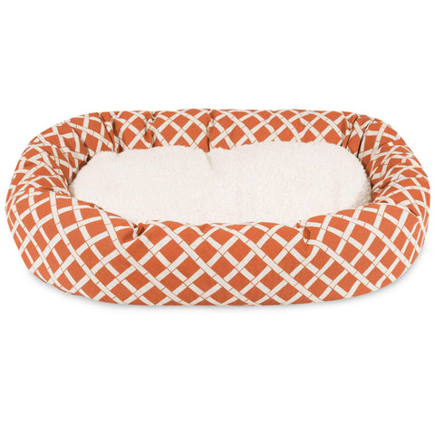 Bamboo Sherpa Dog Bed – Cozy Outdoor-Resistant Plush Lounge | Made in USA Majestic Pet 