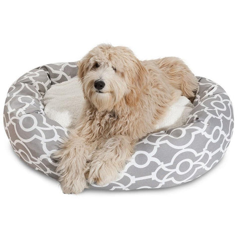 Athens Sherpa Bagel Dog Bed – Cozy Plush Support – Made in USA Majestic Pet 